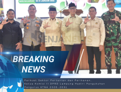 Perkuat Sektor Pertanian dan Perikanan, Ketua Komisi II DPRD Lampung Hadiri Pengukuhan Pengurus KTNA 2026–2031