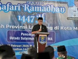 Ketua DPRD Lampung Pimpin Safari Ramadan di Metro, Soroti Percepatan Perbaikan Infrastruktur Jalan Perbatasan