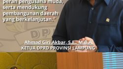 Gas Munas HIPMI di Lampung! Ketua DPRD Harap Berjalan Mulus & Buka Peluang Ekonomi Baru
