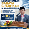 Menag Nasaruddin Umar Ingatkan Bahaya Gratifikasi di Dunia Pendidikan, 52 Persen Sekolah Masih Anggap Wajar