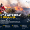 Karhutla Way Kambas Belum Tuntas, Pemadaman Diperkuat dan Kesehatan Warga Jadi Perhatian